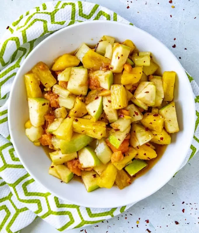 Rujak Indonesian Fruit Salad with Chilli Dressing
