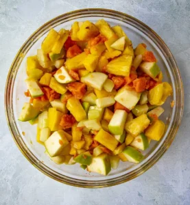 Rujak Indonesian Fruit Salad with Chilli Dressing